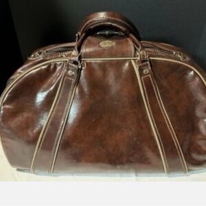Elegant Brown Leather Men's Bag